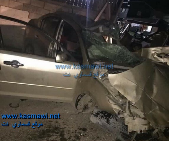   كفرقاسم- فيديو: حادث طرق مروع في مدخل البلدة واصابة شابين بإصابات  خطيرة  جدا  